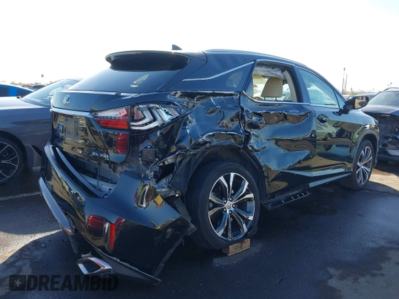 2017 Lexus RX with VIN 2T2BZMCA4HC077090, listed as a IAAI auction lot 41622982 with 83,683 mi miles. Bid and sale history available at carsss.com. Image 6.