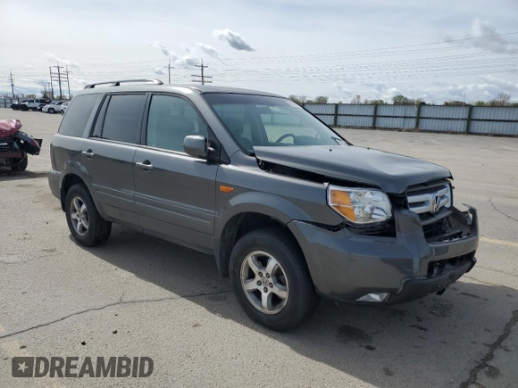2007 Honda Pilot EX with VIN 2HKYF18427H514637, listed as a Copart auction lot 52306725 with 142,578 mi miles and Salvage Title. Bid and sale history available at carsss.com. Image 4.