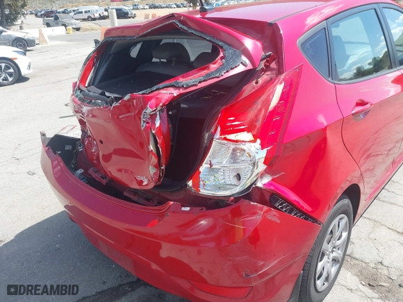 2014 Hyundai Accent GS with VIN KMHCT5AE9EU174866, listed as a IAAI auction lot 41948180 with 117,985 mi miles. Bid and sale history available at carsss.com. Image 6.