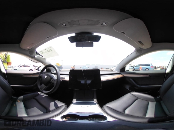2023 Tesla Model 3 with VIN 5YJ3E1EA5PF407054, listed as a IAAI auction lot 42313770 with 57,621 mi miles and . Bid and sale history available at DreamBid. Image 18.