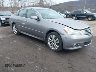 2010 Infiniti M with VIN JN1CY0AR0AM960483, listed as a IAAI auction lot 41619095 with 81,690 mi miles. Bid and sale history available at carsss.com. Image 1.