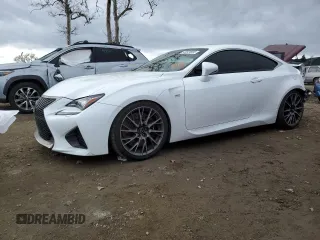 2015 Lexus RC F with VIN JTHHP5BC0F5002084, listed as a Copart auction lot 43824805 with 147,414 mi miles and Salvage Title. Bid and sale history available at carsss.com. Image 1.