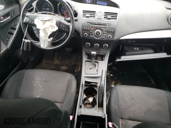 2013 Mazda 3 i Touring with VIN JM1BL1LP1D1809229, listed as a Copart auction lot 55988515 with 125,006 mi miles and Salvage title. Bid and sale history available at DreamBid. Image 8.