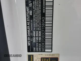 2012 Mercedes-Benz E 550 with VIN WDDKJ7DB3CF158043, listed as a Copart auction lot 43526855 with 68,035 mi miles and Salvage Title. Bid and sale history available at DreamBid. Image 12.