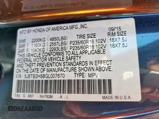 2016 Acura RDX Technology with VIN 5J8TB3H58GL007670, listed as a Copart auction lot 46798285 with 98,073 mi miles and Salvage Title. Bid and sale history available at DreamBid. Image 13.