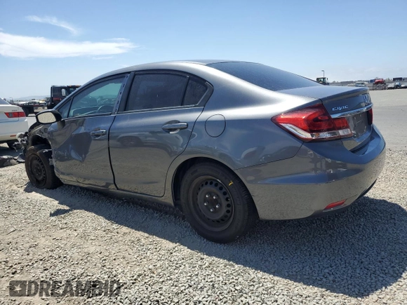 2013 Honda Civic LX with VIN 19XFB2F58DE243846, listed as a Copart auction lot 54093965 with 83,537 mi miles and Salvage Title. Bid and sale history available at DreamBid. Image 2.