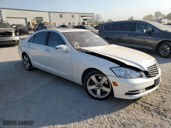 2011 Mercedes-Benz S-Class S 550 with VIN WDDNG8GB8BA388816, listed as a Copart auction lot 75300784 with 108,449 mi miles and Salvage Title. Bid and sale history available at carsss.com. Image 4.