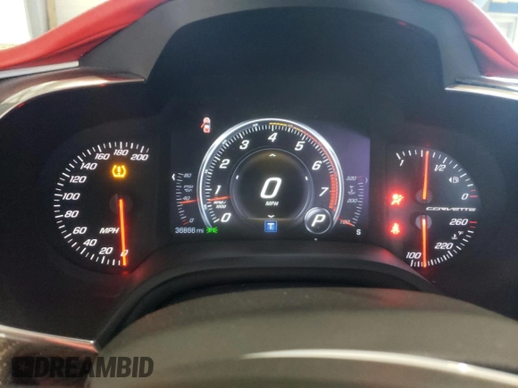 2015 Chevrolet Corvette Z51 3LT with VIN 1G1YM2D78F5107814, listed as a Copart auction lot 67974484 with 36,866 mi miles and Salvage title. Bid and sale history available at DreamBid. Image 9.