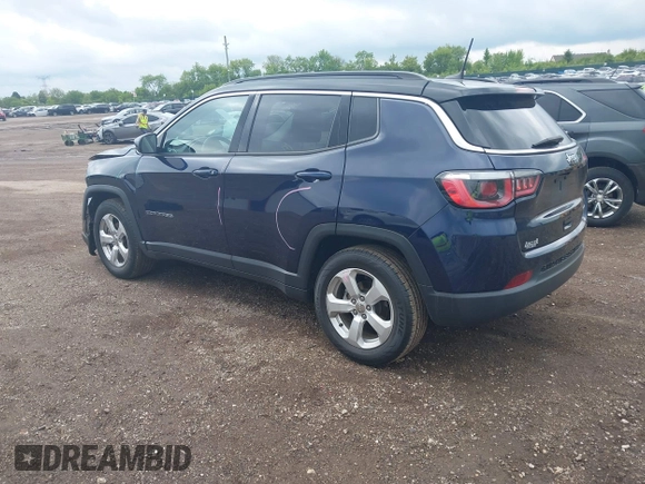 2018 Jeep Compass Latitude with VIN 3C4NJCBB9JT124968, listed as a IAAI auction lot 42378308 with 90,866 mi miles and . Bid and sale history available at DreamBid. Image 3.