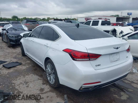 2018 Genesis G80 3.8L with VIN KMHGN4JE2JU238178, listed as a IAAI auction lot 42063099 with 78,569 mi miles and . Bid and sale history available at DreamBid. Image 3.