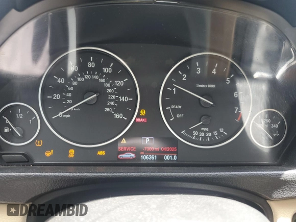 2014 BMW 3 Series 328i z VIN WBA3A5C50EP601354, wystawiony jako Copart lot #60981185 z przebiegiem 106 361 mil mil oraz Czysty tytuł • Clean title. Historia ofert i sprzedaży dostępna na DreamBid. Obrazek 9.