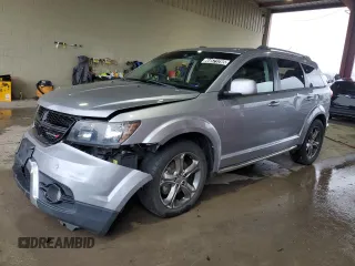 2017 Dodge Journey Crossroad Plus with VIN 3C4PDCGG5HT590072, listed as a Copart auction lot 44571295 with 0 mi miles and Clean Title. Bid and sale history available at carsss.com. Image 1.