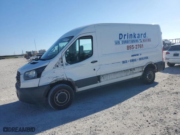 2016 Ford Transit Cargo Van with VIN 1FTYR2CM8GKA48833, listed as a Copart auction lot 82649284 with 113,781 mi miles and Salvage Title. Bid and sale history available at carsss.com. Image 1.