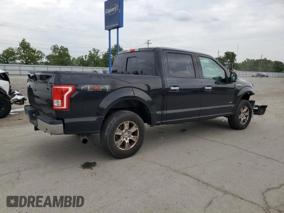 2015 Ford F-150 XLT with VIN 1FTEW1EP7FFC21309, listed as a Copart auction lot 55979265 with 86,484 mi miles and Salvage title. Bid and sale history available at DreamBid. Image 3.