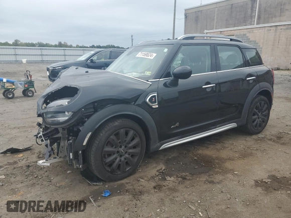 2019 MINI Countryman Cooper S with VIN WMZYT5C59K3G93136, listed as a Copart auction lot 71159524 with 25,457 mi miles and Salvage Title. Bid and sale history available at carsss.com. Image 1.