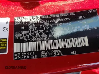 2021 Lexus RX with VIN 2T2HZMDA4MC258824, listed as a Copart auction lot 62233952 with 24,901 mi miles. Bid and sale history available at carsss.com. Image 10.
