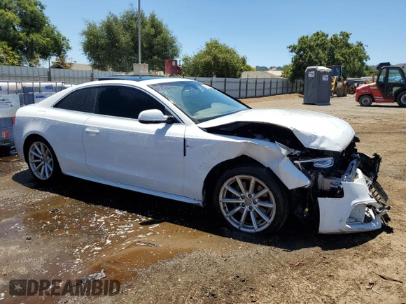 2016 Audi A5 Premium with VIN WAUD2AFR6GA031097, listed as a Copart auction lot 58887324 with 116,255 mi miles and Clean title. Bid and sale history available at DreamBid. Image 4.