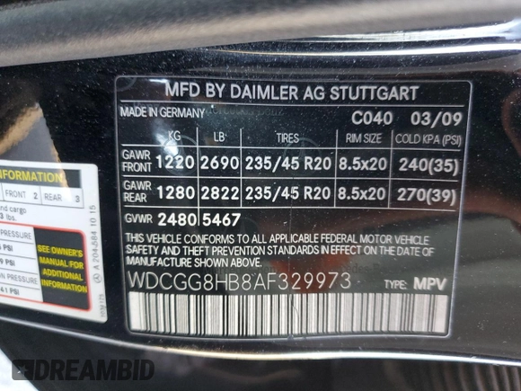 2010 Mercedes-Benz GLK 350 with VIN WDCGG8HB8AF329973, listed as a Copart auction lot 68148024 with 143,503 mi miles and Salvage Title. Bid and sale history available at DreamBid. Image 15.