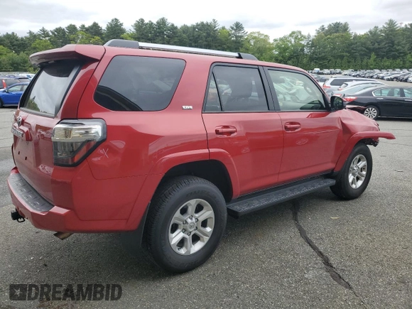 2024 Toyota 4Runner SR5 with VIN JTEMU5JR6R6260652, listed as a Copart auction lot 57820885 with 20,396 mi miles and Clean title. Bid and sale history available at DreamBid. Image 3.