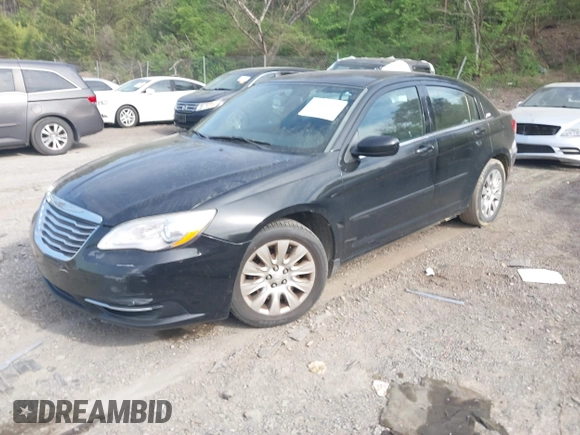 2013 Chrysler 200 LX with VIN 1C3CCBAB7DN568548, listed as a IAAI auction lot 41922392 with 173,255 mi miles. Bid and sale history available at carsss.com. Image 2.