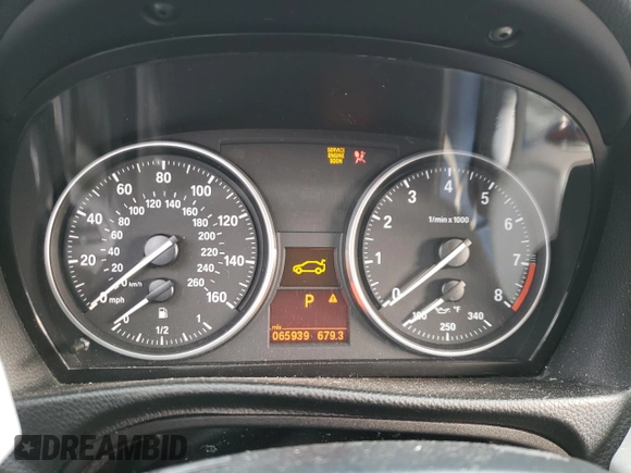 2007 BMW 3 Series 335i with VIN WBAWL73557PX46590, listed as a Copart auction lot 46944275 with 65,939 mi miles and Salvage Title. Bid and sale history available at carsss.com. Image 9.
