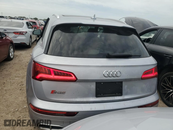 2018 Audi SQ5 Premium Plus with VIN WA1A4AFYXJ2018372, listed as a Copart auction lot 76720514 with 78,248 mi miles and Salvage Title. Bid and sale history available at DreamBid. Image 6.