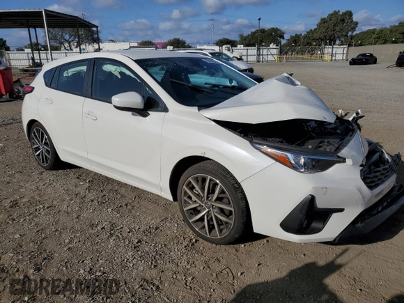 2024 Subaru Impreza Sport with VIN JF1GUAFC0R8309241, listed as a Copart auction lot 78106674 with 5,755 mi miles and Salvage Title. Bid and sale history available at carsss.com. Image 4.
