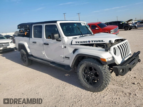 2023 Jeep Gladiator Texas Trail z VIN 1C6HJTAGXPL571931, wystawiony jako Copart lot #57955995 z przebiegiem 25 611 mil mil oraz Szkoda całkowita • Salvage title. Historia ofert i sprzedaży dostępna na DreamBid. Obrazek 4.