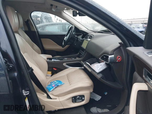2018 Jaguar F-Pace 30t Portfolio with VIN SADCN2GX4JA284441, listed as a IAAI auction lot 41758867 with 113,302 mi miles and . Bid and sale history available at DreamBid. Image 5.