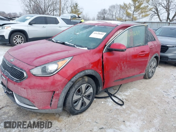 2019 Kia Niro LX with VIN KNDCB3LC7K5218814, listed as a IAAI auction lot 41628684 with 1 mi miles. Bid and sale history available at carsss.com. Image 6.
