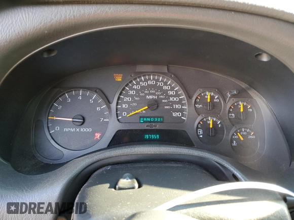 2003 Chevrolet TrailBlazer EXT LT with VIN 1GNET16S236105689, listed as a Copart auction lot 48350885 with 197,959 mi miles and Salvage Title. Bid and sale history available at DreamBid. Image 9.
