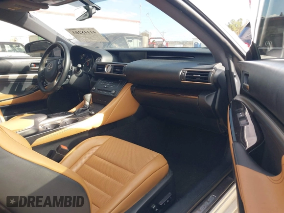 2015 Lexus RC 350 with VIN JTHSE5BC6F5000870, listed as a IAAI auction lot 41148203 with 83,882 mi miles. Bid and sale history available at carsss.com. Image 5.