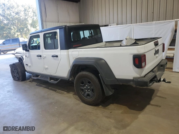 2022 Jeep Gladiator Sport S with VIN 1C6JJTAG9NL176055, listed as a Copart auction lot 83069084 with 53,752 mi miles and Salvage Title. Bid and sale history available at carsss.com. Image 2.