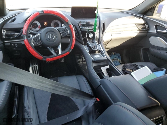 2023 Acura RDX w/A-Spec Package with VIN 5J8TC1H64PL008325, listed as a Copart auction lot 78928504 with 0 mi miles and Salvage Title. Bid and sale history available at carsss.com. Image 8.