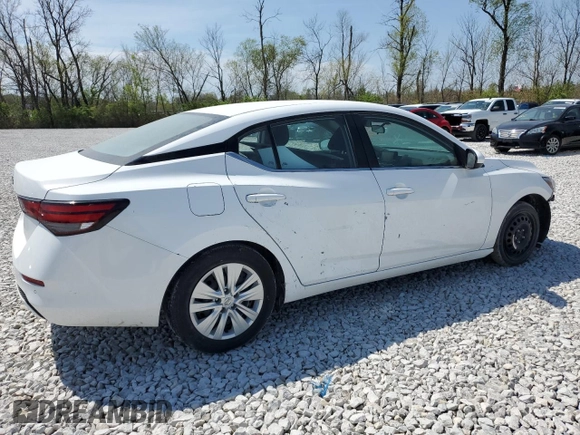 2022 Nissan Sentra S with VIN 3N1AB8BV7NY292932, listed as a Copart auction lot 51415075 with 50,367 mi miles and Salvage Title. Bid and sale history available at carsss.com. Image 3.