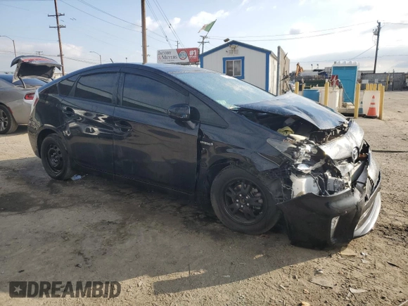 2012 Toyota Prius One with VIN JTDKN3DU4C5449018, listed as a Copart auction lot 43396125 with 193,248 mi miles and Salvage title. Bid and sale history available at DreamBid. Image 4.