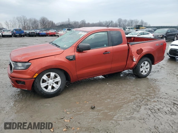 2019 Ford Ranger XL with VIN 1FTER1FH9KLA88515, listed as a Copart auction lot 47052705 with 16,054 mi miles and Salvage Title. Bid and sale history available at DreamBid. Image 1.