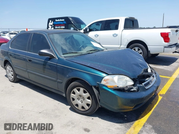 1998 Honda Civic LX z VIN 1HGEJ6671WL011642, wystawiony jako IAAI lot #42308904 z przebiegiem 77 380 mil mil oraz . Historia ofert i sprzedaży dostępna na DreamBid. Obrazek 1.