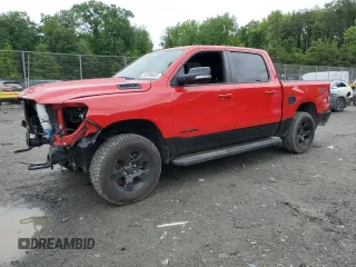 2022 Ram 1500 Big Horn with VIN 1C6SRFFT5NN308429, listed as a Copart auction lot 50286645 with 49,221 mi miles and Salvage title. Bid and sale history available at DreamBid. Image 1.