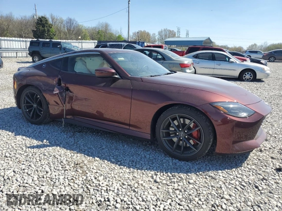 2024 Nissan Z Performance with VIN JN1BZ4BH3RM360302, listed as a Copart auction lot 50648515 with 17,627 mi miles and Salvage Title. Bid and sale history available at DreamBid. Image 4.