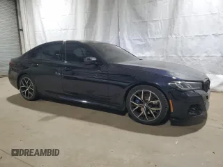 2021 BMW 5 Series 530i xDrive with VIN WBA13BJ09MWX11590, listed as a Copart auction lot 45323525 with 77,634 mi miles and Clean Title. Bid and sale history available at carsss.com. Image 4.