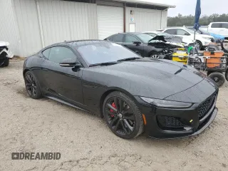 2024 Jaguar F-Type R-Dynamic with VIN SAJDF1EE3RCK85266, listed as a Copart auction lot 42107745 with 14,459 mi miles and Salvage Title. Bid and sale history available at DreamBid. Image 4.
