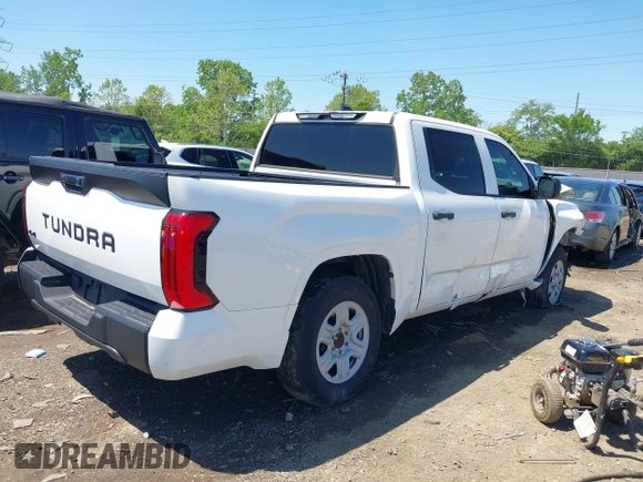 2023 Toyota Tundra SR with VIN 5TFKB5DB0PX065072, listed as a IAAI auction lot 42226348 with 53,539 mi miles and . Bid and sale history available at DreamBid. Image 4.