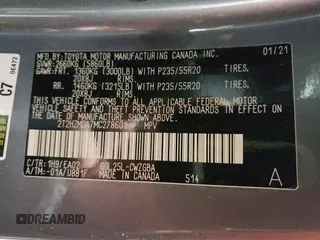2021 Lexus RX with VIN 2T2HZMDA7MC278601, listed as a Copart auction lot 53666995 with 61,033 mi miles and Salvage Title. Bid and sale history available at carsss.com. Image 14.