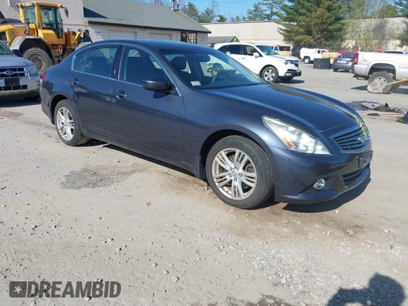 2011 Infiniti G37 x with VIN JN1CV6ARXBM354640, listed as a IAAI auction lot 42149111 with 107,520 mi miles. Bid and sale history available at carsss.com. Image 1.