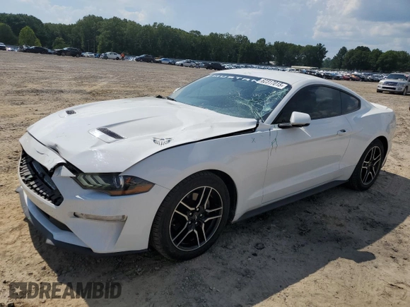 2019 Ford Mustang EcoBoost with VIN 1FA6P8TH5K5132186, listed as a Copart auction lot 62317015 with 97,816 mi miles and Salvage title. Bid and sale history available at DreamBid. Image 1.