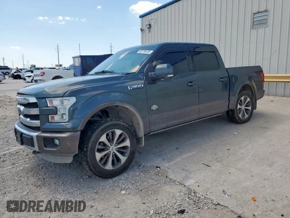 2015 Ford F-150 XLT with VIN 1FTEW1EF2FFA34289, listed as a Copart auction lot 56739435 with 120,293 mi miles and Salvage title. Bid and sale history available at DreamBid. Image 1.