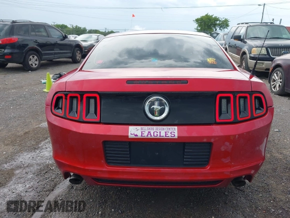 2013 Ford Mustang V6 with VIN 1ZVBP8AM9D5283332, listed as a IAAI auction lot 42471456 with 108,514 mi miles and . Bid and sale history available at DreamBid. Image 16.