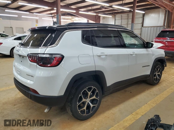 2024 Jeep Compass Limited with VIN 3C4NJDCN7RT134246, listed as a Copart auction lot 47081565 with Not Provided miles and Salvage Title. Bid and sale history available at carsss.com. Image 3.