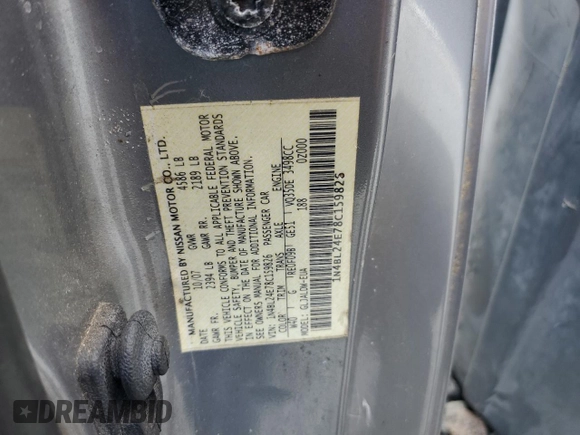 2008 Nissan Altima 3.5 SE with VIN 1N4BL24E78C159826, listed as a Copart auction lot 51084795 with 169,998 mi miles and Salvage Title. Bid and sale history available at carsss.com. Image 12.